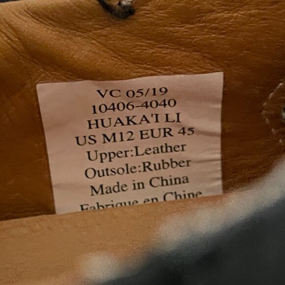 Men's Olukai Huaka'I Li Black Nubuck Leather Shoes, Size 12 - Picture 13 of 14